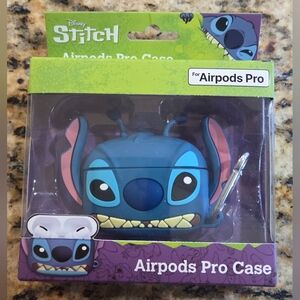 Disney Stitch AirPods Pro Case - Blue with Pink Ear Details